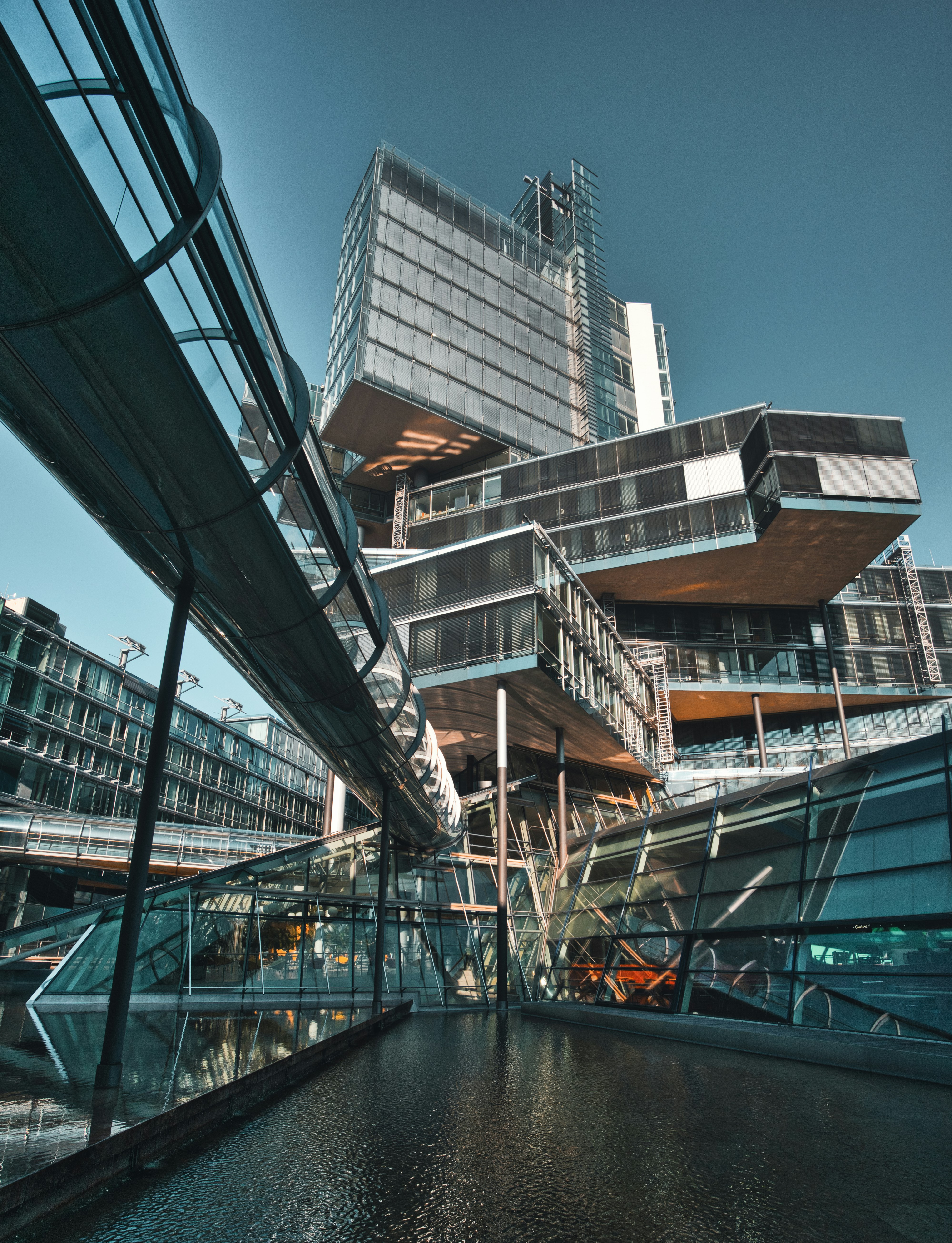 Modern glass architecture in Hanover