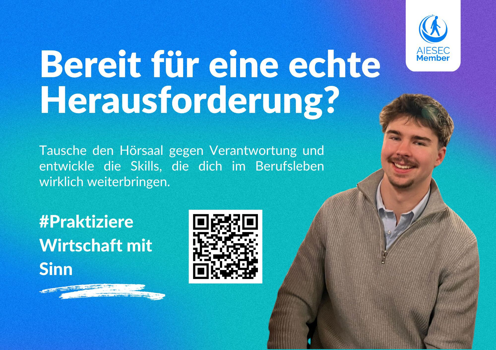 AIESEC member recruitment flyer