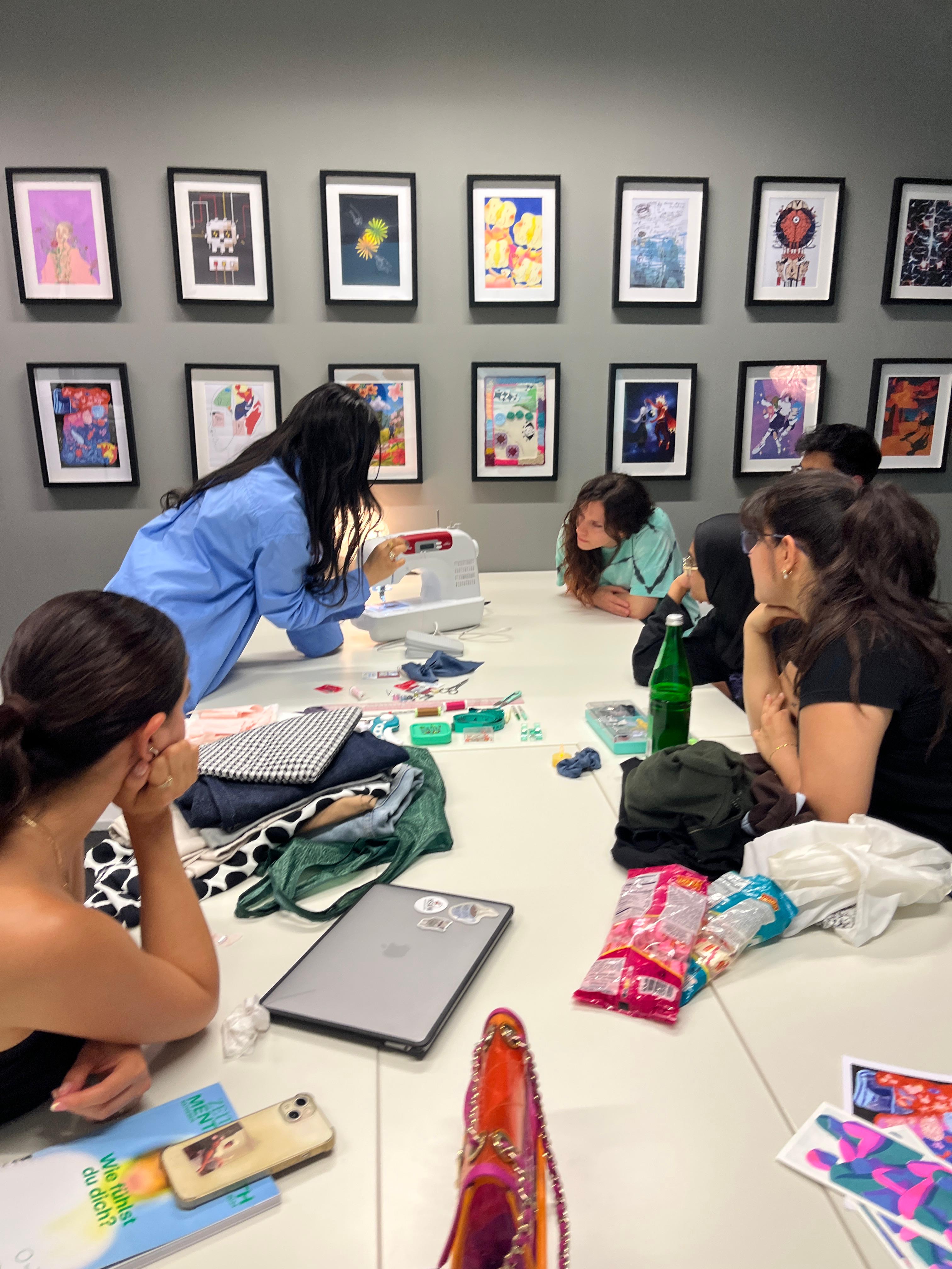 Creative student workshop and hands-on community activity at Study and Chill Lounge